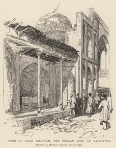 Graven til Omar Khayyam, den persiske poeten, i Naishapur